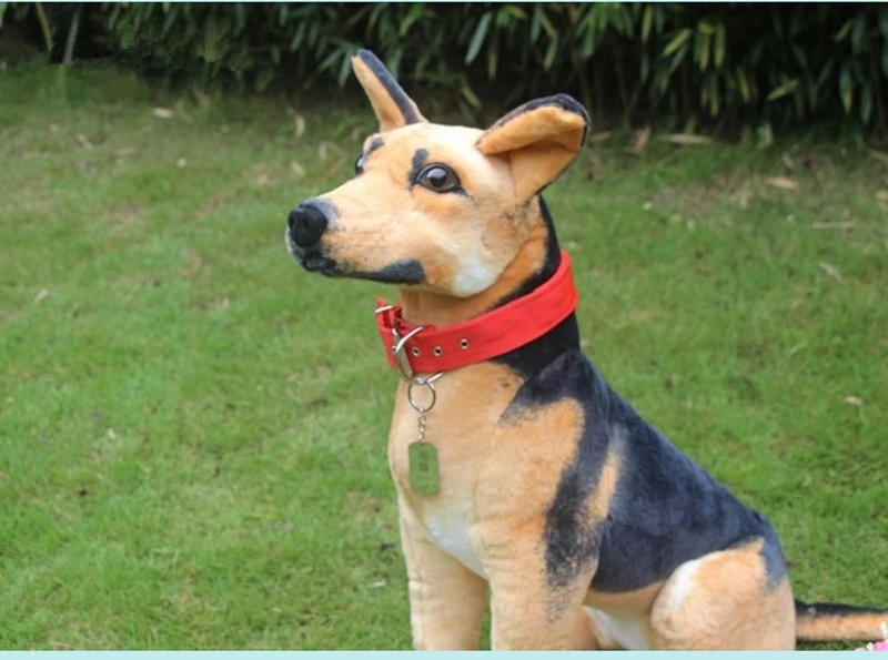 Simulation Animal German Shepherd Plush Toy Realistic Dog Doll Model for Children Birthday Gift Teaching Prop 78x60cm DY50824 (10)