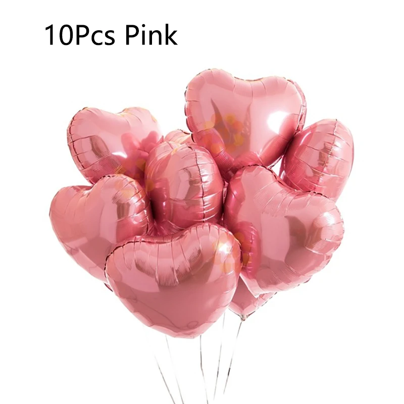 10pcs pink 1 Набор воздушных шаров колонна-подставка наборы воздушных шаров стенд Арка с рамкой основание и полюс для дня рождения свадьбы Валентина украшения - Цвет: 10pcs pink