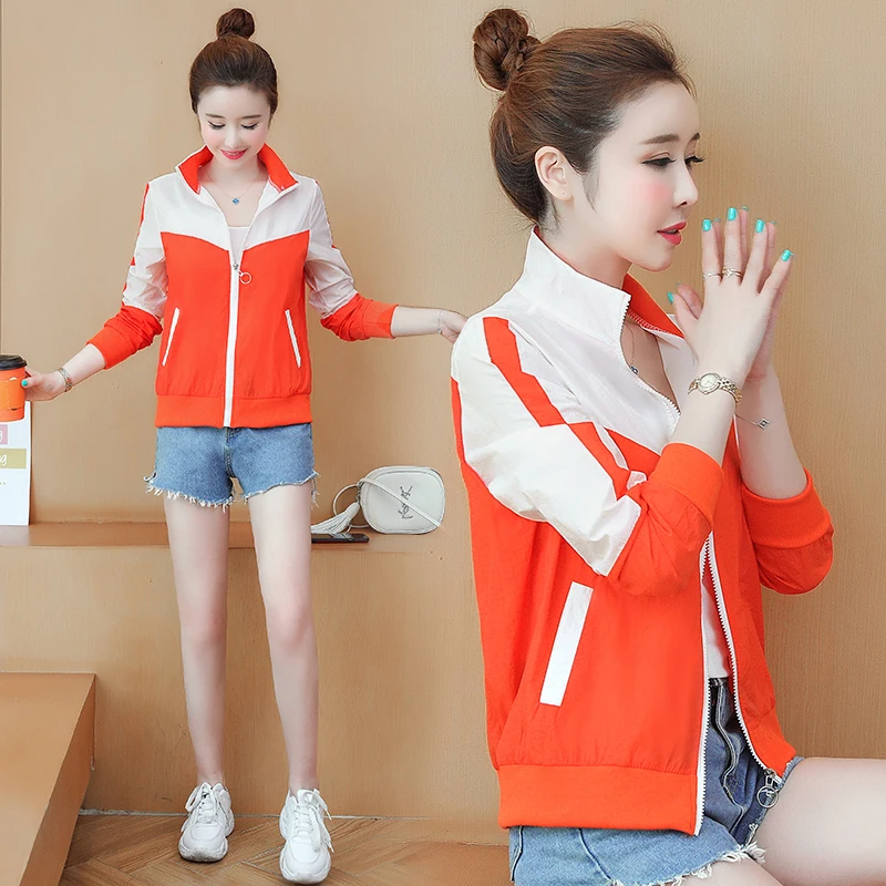 

Thin section breathable joker with garment female baseball uniform summer han edition cycling short unlined upper garment to coa