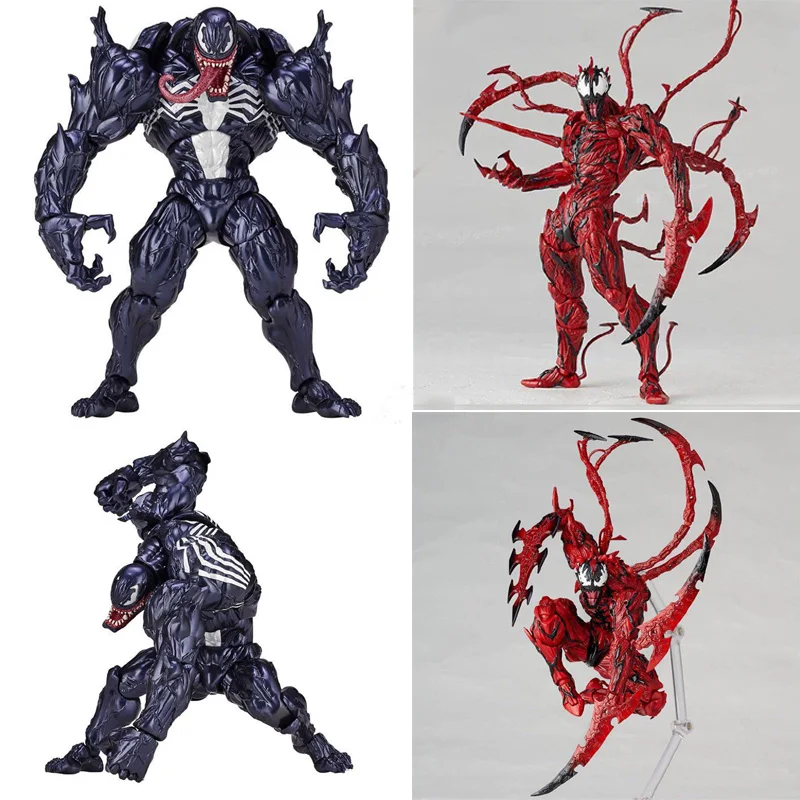 

Hot sale 16cm Red and Black Venom Carnage in Marvel Movie the Movable Action Figure Model Toys Christmas gift
