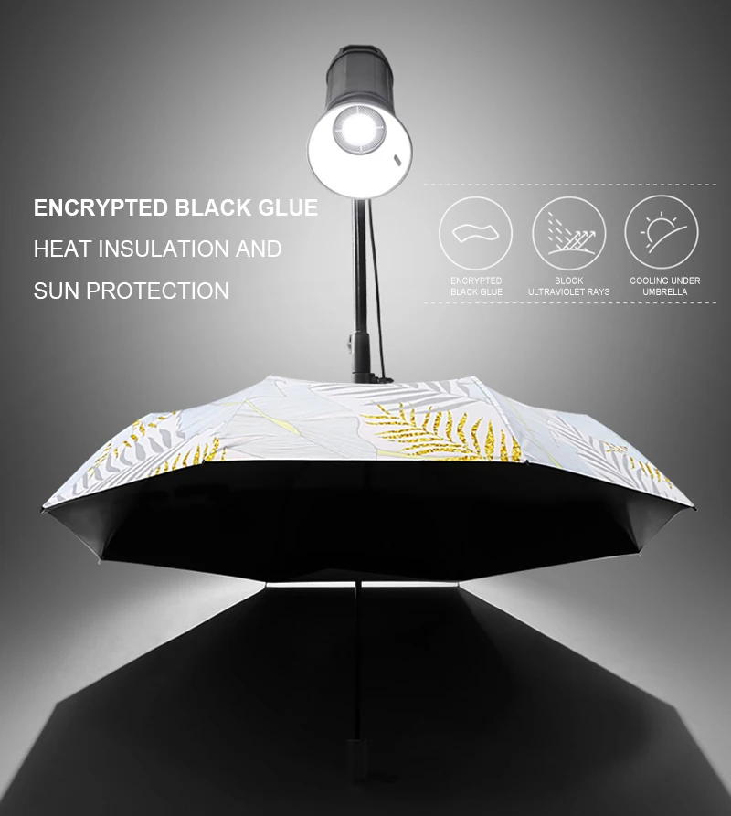 Ins umbrella, folding, small, fresh, sunny and rainy, sun protection, UV protection, simple student umbrella