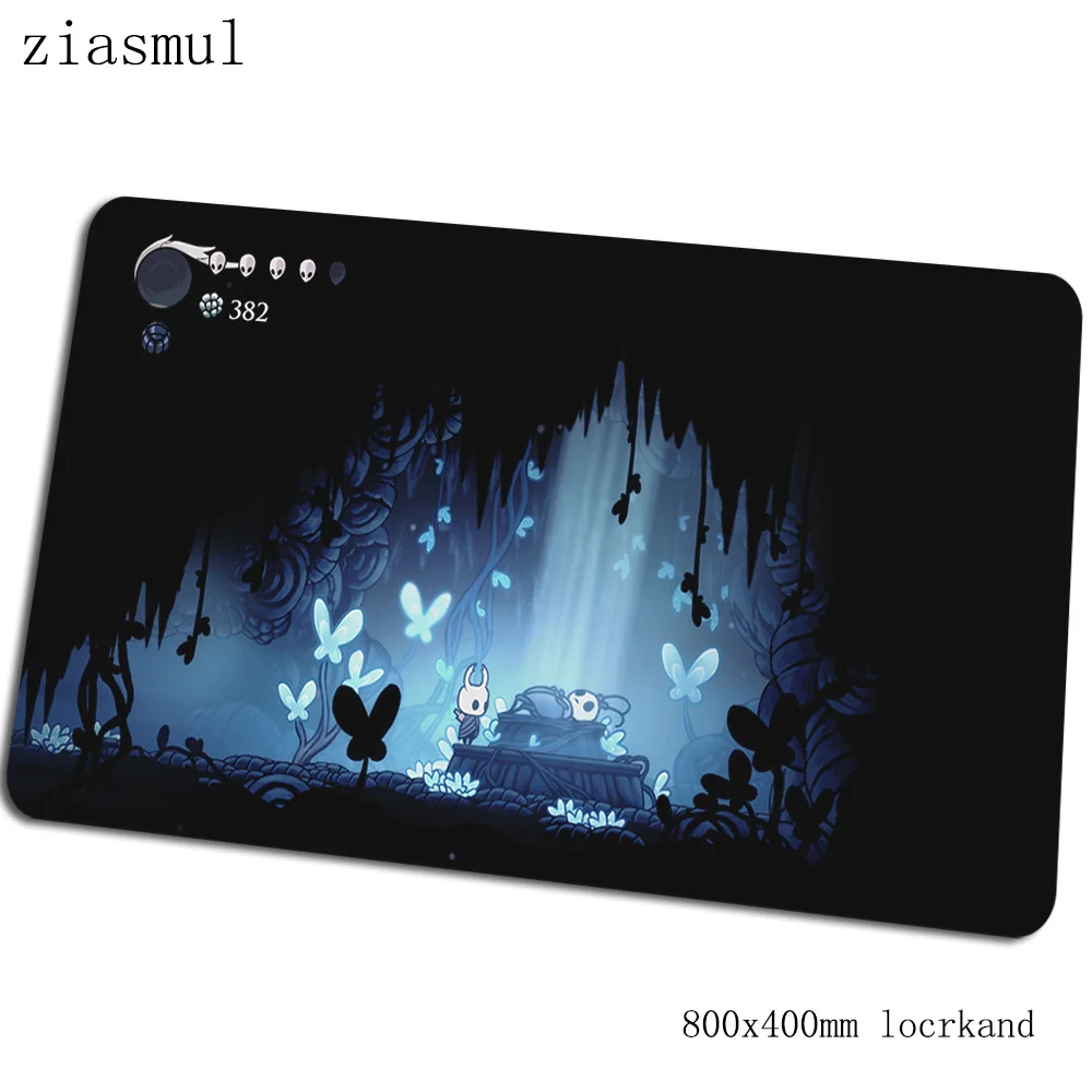 Hollow knight коврик для мыши 80x40 см игровой коврик для мыши с изображением аниме мультфильм офисный ноутбук с алюминиевым корпусом стол коврик; яркие платья с padmouse игры pc gamer коврики - Цвет: Size 800x400x2mm