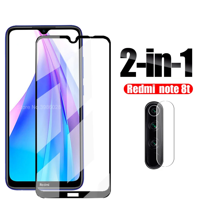 

2 in 1 camera lens protective Glass redmi note 8T tempered Glass for xiaomi redmi note 8t 8 t note8 note8t 6.3inch Film safety