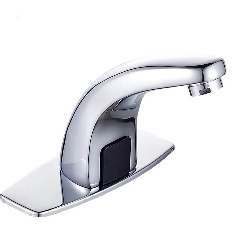

Copper Sensing Tap Hotel Shopping Mall Bathroom Automatic Faucet Single Cold Thermal Smart Basin Faucet