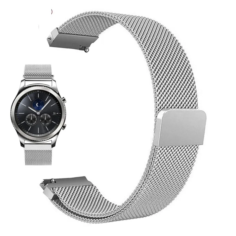 mesh -silver Для huawei Watch GT magic watch 2pro Смарт-часы Бизнес Стиль Замена 2in 1 кожаный силиконовый ремешок 22 мм браслет из нержавеющей стали - Цвет ремешка: mesh -silver