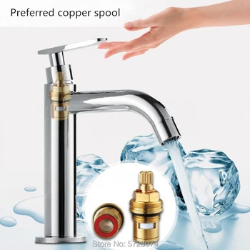 

All copper basin faucet wash hand wash basin home bathroom single hole basin single cold faucet