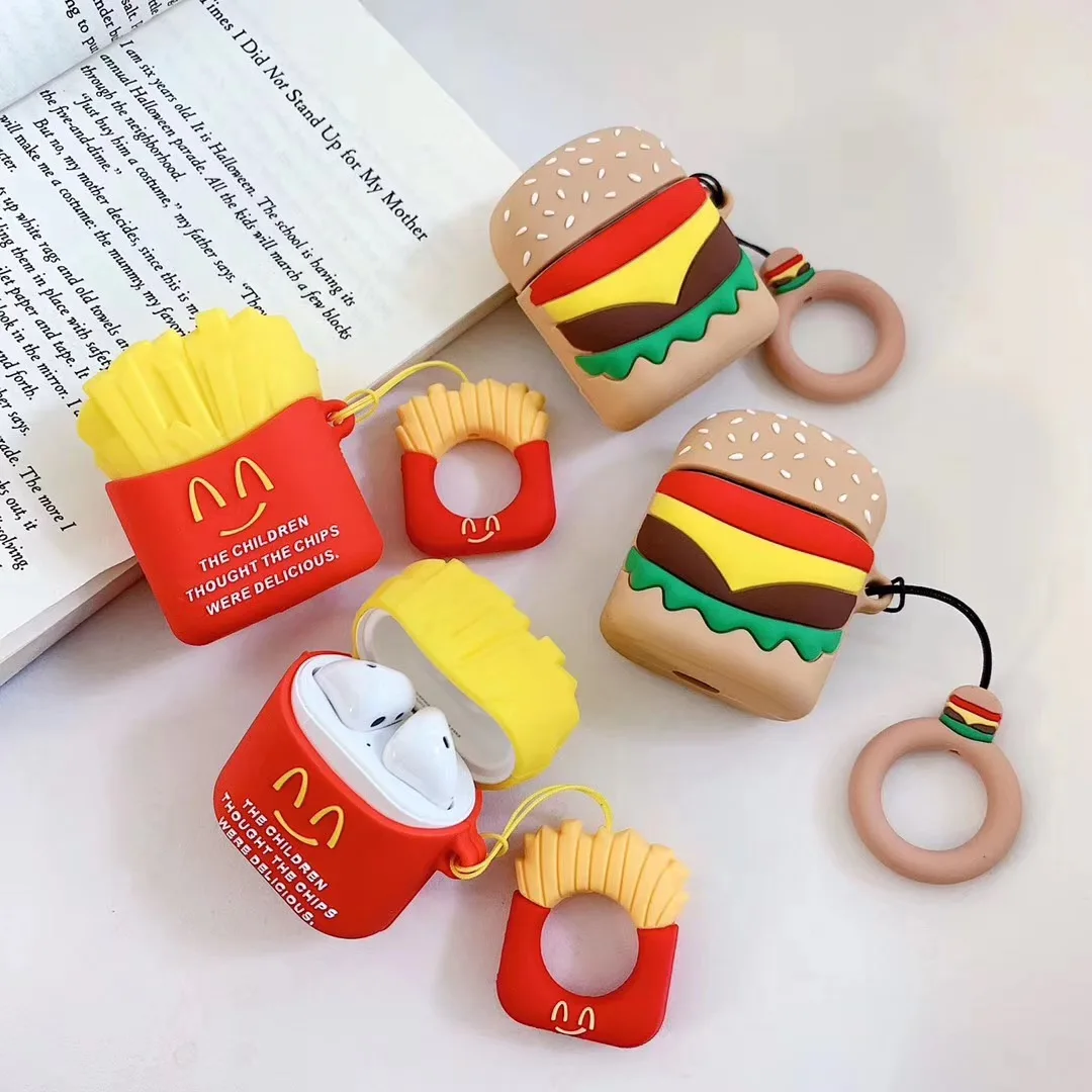 

For Honor Fly Pods Pro Case Cute Cartoon Silicone Earphone Case for Huawei FreeBuds 2 Pro Honor Flypods Case Cover with Key Ring