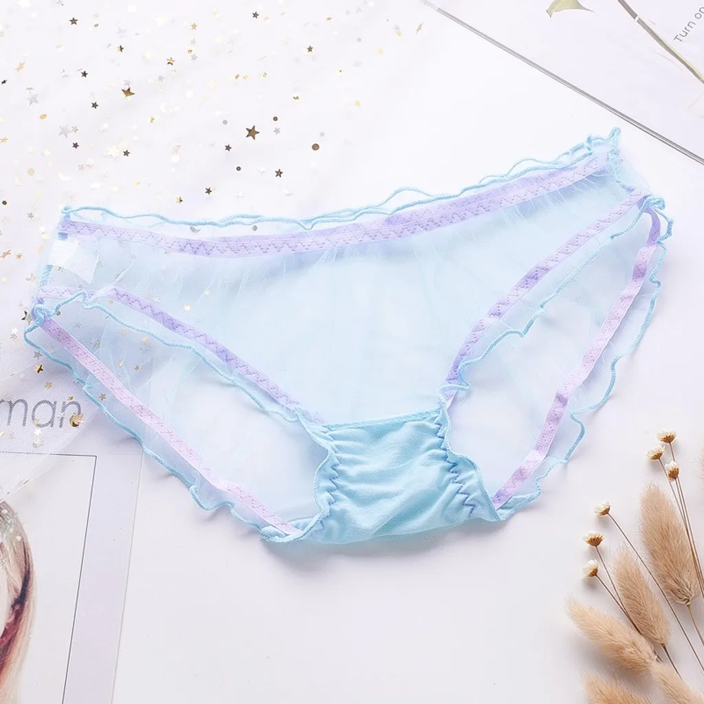 Blue SAGACE, сексуальное женское белье, разноцветные прозрачные сетчатые женские трусики, горячее эротическое сексуальное нижнее белье, удобные костюмы, Babydoll - Цвет: Blue
