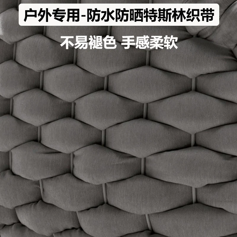 Rattan Chair Sofa Outdoor Terrace Sofa Tea Table Combination Living Room Courtyard Model Room Outdoor Furniture