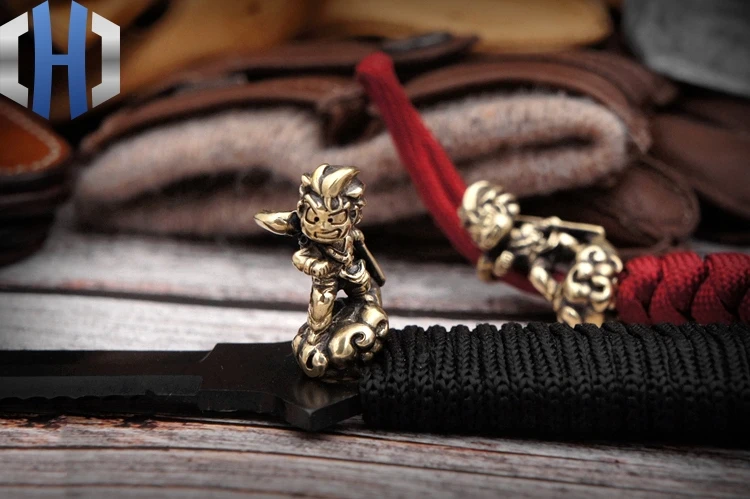 Wukong нож бисер EDC подвеска «нож» фонарик DIY кулон брелок