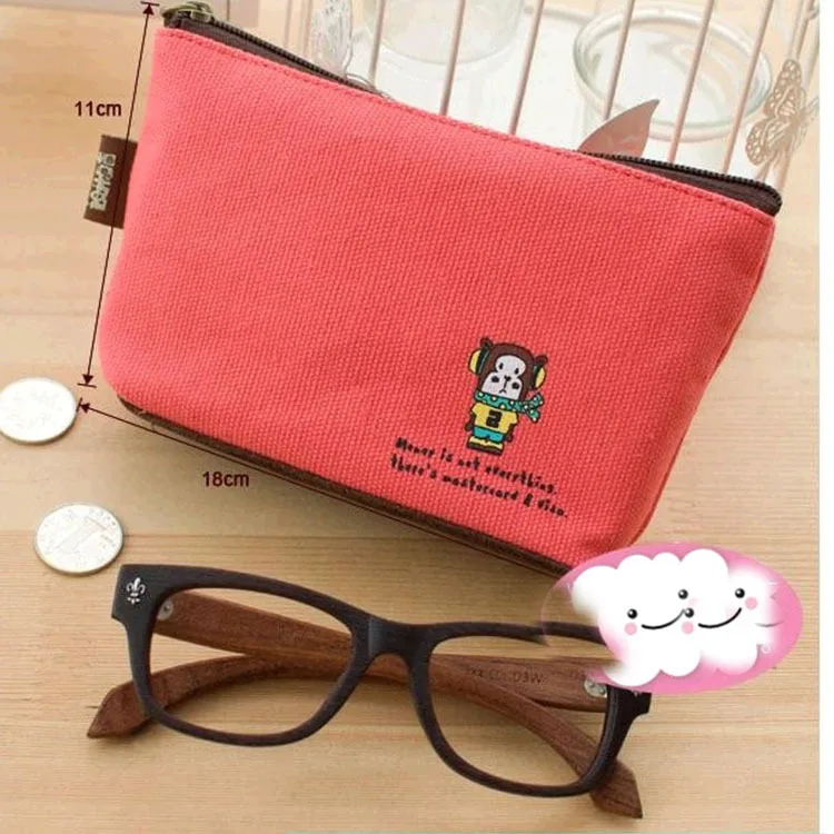 

Yl810 Korean-style Animal Thick Purse Canvas Key Multi-functional Bag Batch
