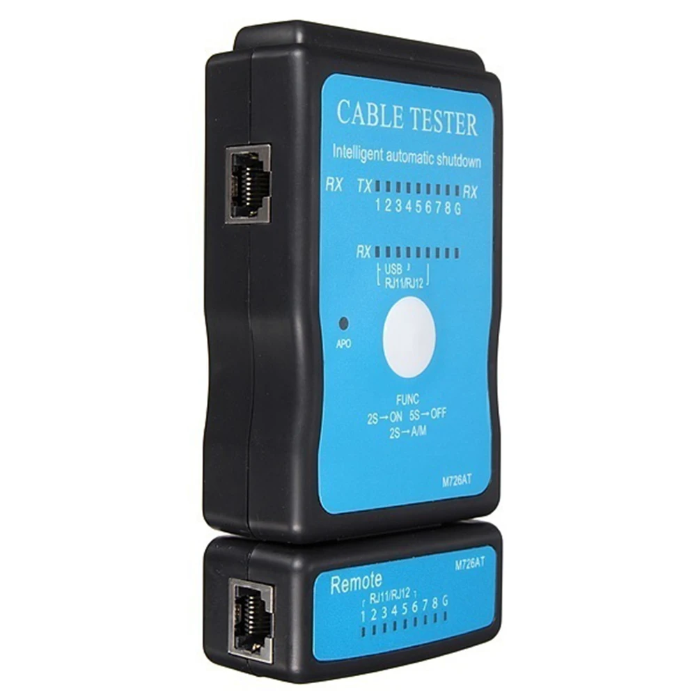 RJ45 RJ11 Auto Scan Network Ethernet Breakdown Test Portable Intelligent Cable Tester With LED Indicator Automatic Shutdown