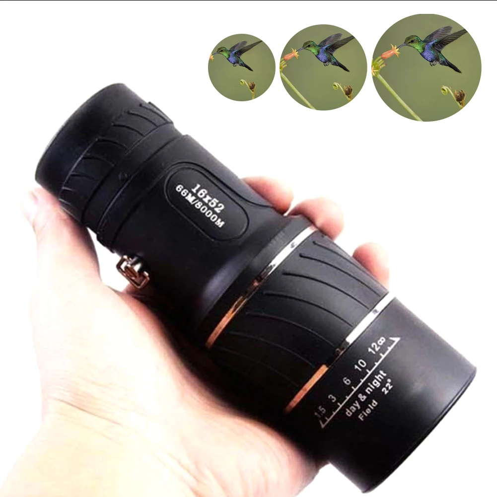 

Monoculars Low Light HD Outdoor Double Focus Clear Telescope Hunting Night Vision Eye Protection 16x52 Telescope