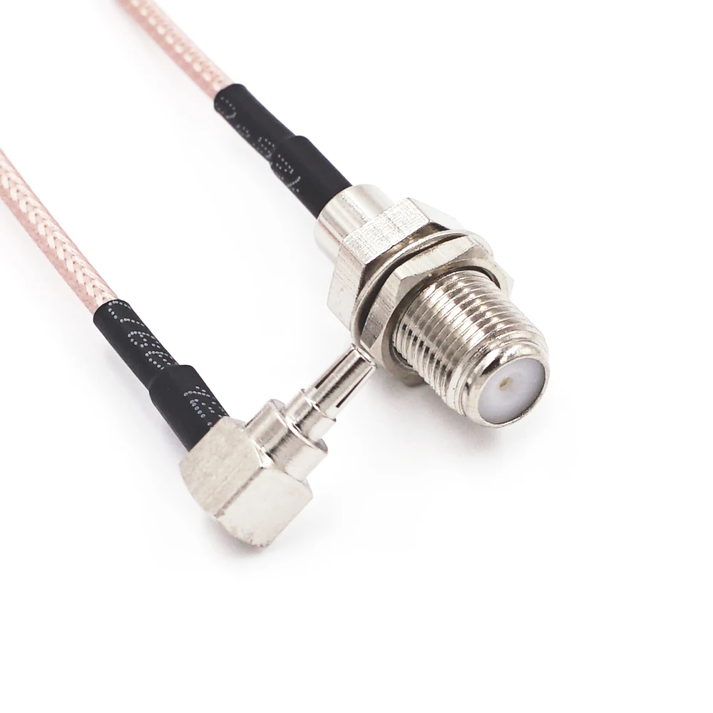 F Type Female To CRC9 Male правый угол RG316 Pigtail кабель 15 см для модема HUAWEI | Обустройство дома