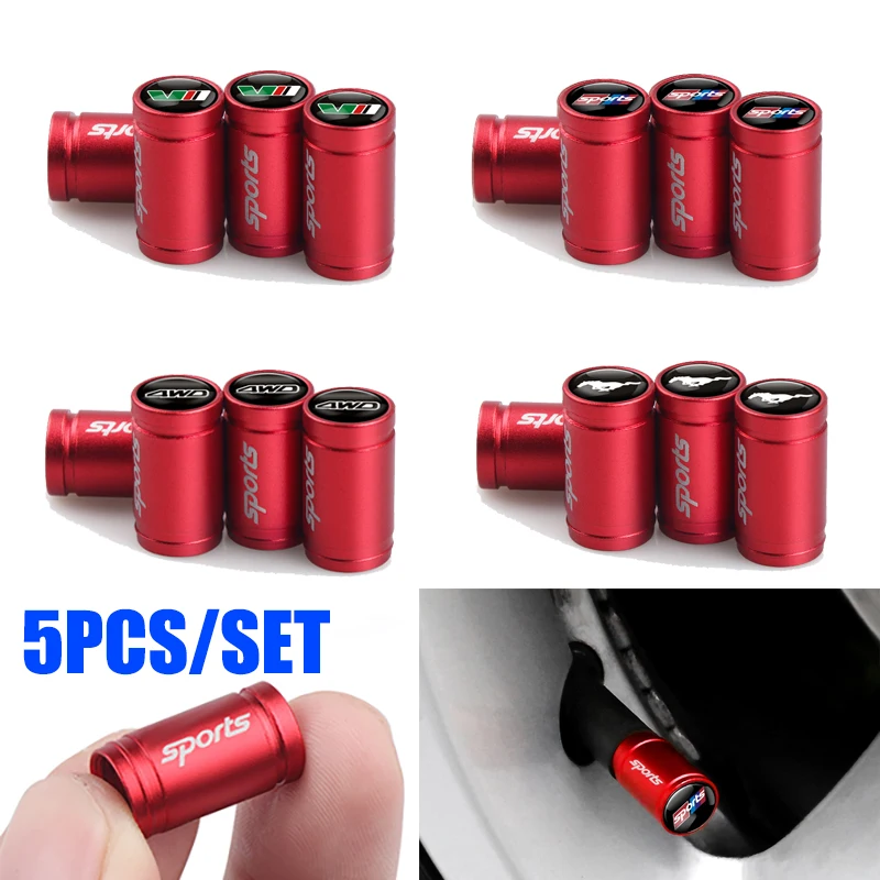 5 шт. красная Автомобильная колесная шина запчасти крышка штока клапана