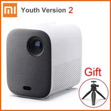 New Xiaomi Mijia Portable Projector Youth Version 2 1080P Support 4K Video 460 ANSI Lumens Mini Projector Full HD Home Theater