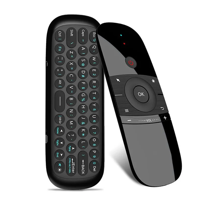 W1 2 4G Fly Air mouse 6-Axis Motion Sense беспроводная клавиатура Rechargeble IR обучающий пульт