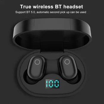 

Touch TWS Bluetooth Headset Mini Wireless LED Digital Display Bluetooth 5.0 Sports Earplugs 3D Bass Bilateral Stereo Headset