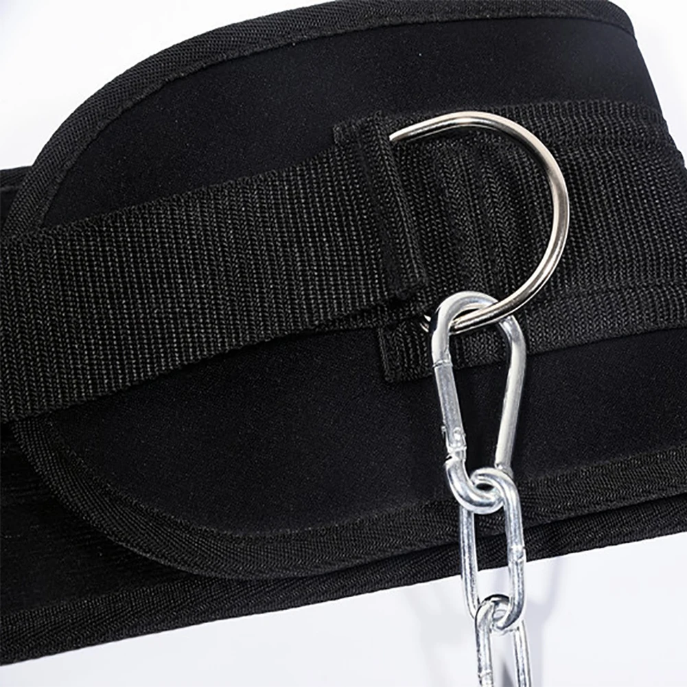 Fitness Equipment Dipping Gym With Chain Black Weight Lifting Belt Bodybuilding Training Accessories Buckle Adjustable Pull Up