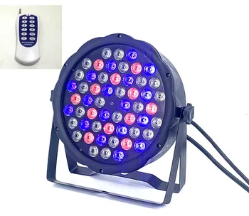 

2pcs Wireless remote control 54x3W RGBW MINI LED Flat Par Wash Light For Event,Disco Party DJ