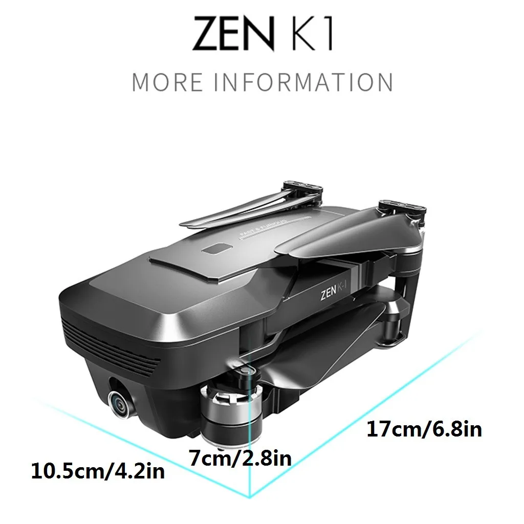 Visuo Zen K1 Gps 5g Wifi Fpv 4k 720p двойная камера бесщеточный складной Радиоуправляемый Дрон Rtf Visuo Zen K1 Gps 5g Wifi Fpv 4k 720p двойной Дрон