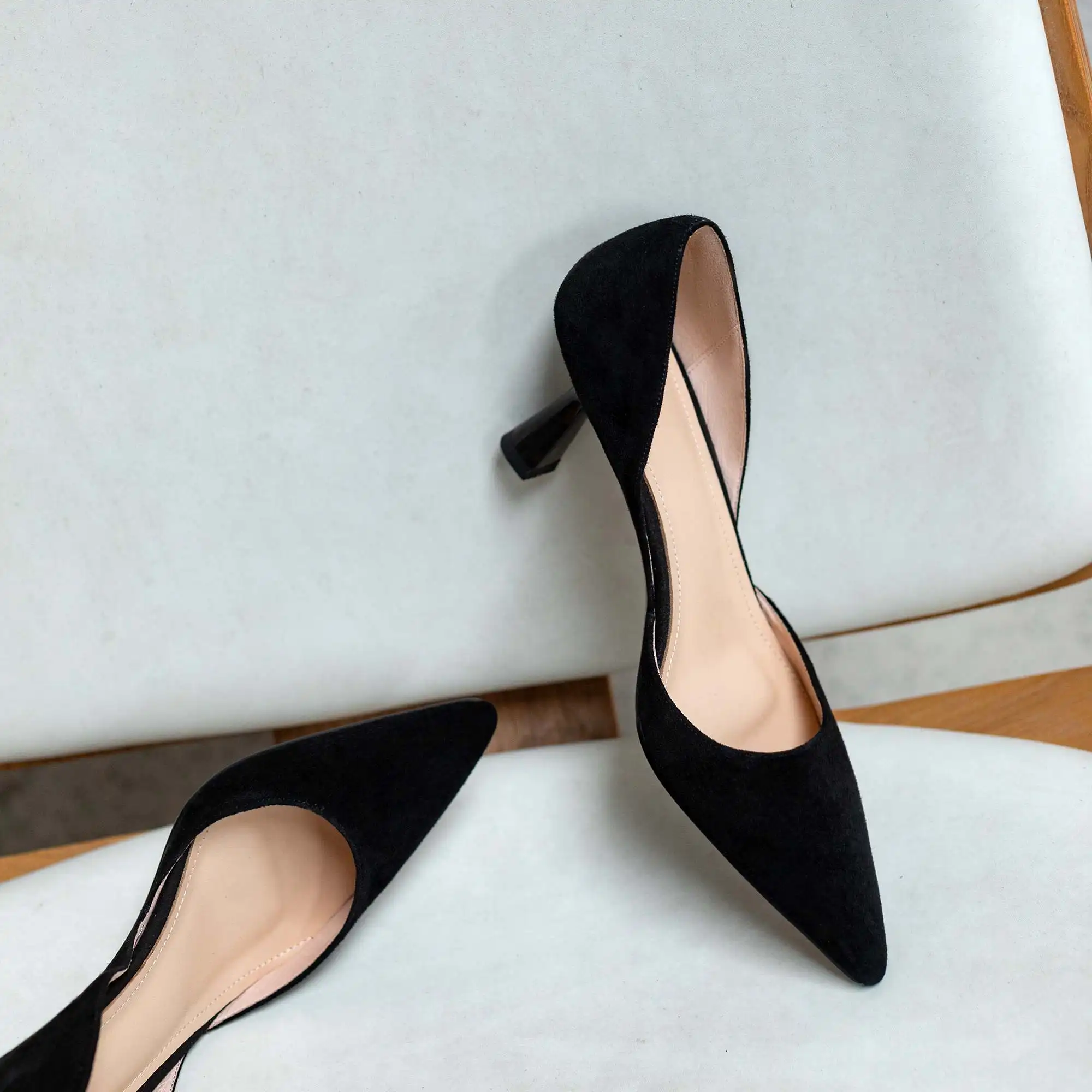 Krazing Pot Full Grain Leather Colorful Pointed Toe Stiletto High Heels Slip On Fashion Shallow Sexy Wedding Wholesale Ins Pumps