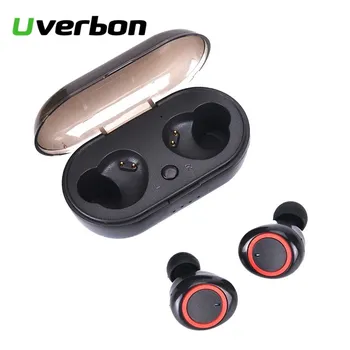 

V 5.0 Bluetooth Wireless Earphone Mini TWS Bass Eardots Touch Control Sports Game Cordless Earbuds With 350mAh Charging Case