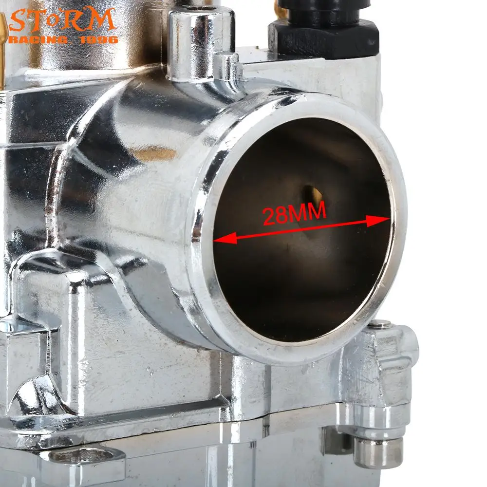 Мотоцикл Белый кабель дроссель Карбюратор Carb Carburador для PWK 28 30 32 34 Скутер ATV Quad Pit Горный мотоцикл 75-300CC двигатель