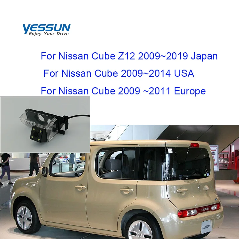 Yessun Car Rear View Camera For Nissan Cube Z12 2009~2019 Japan 2009~2014 HD Night Vision Reverse /license plate camera | Автомобили и