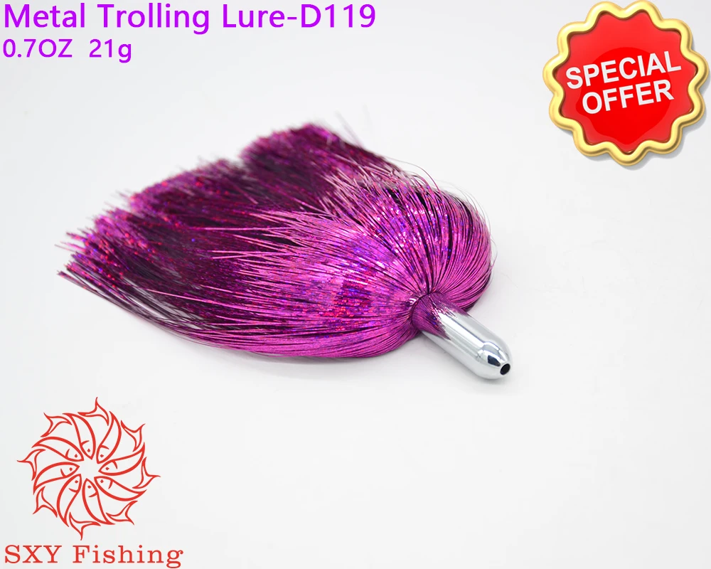 SXY FISHING D119 Metal copper head Bait Trolling Bait Deep sea bait