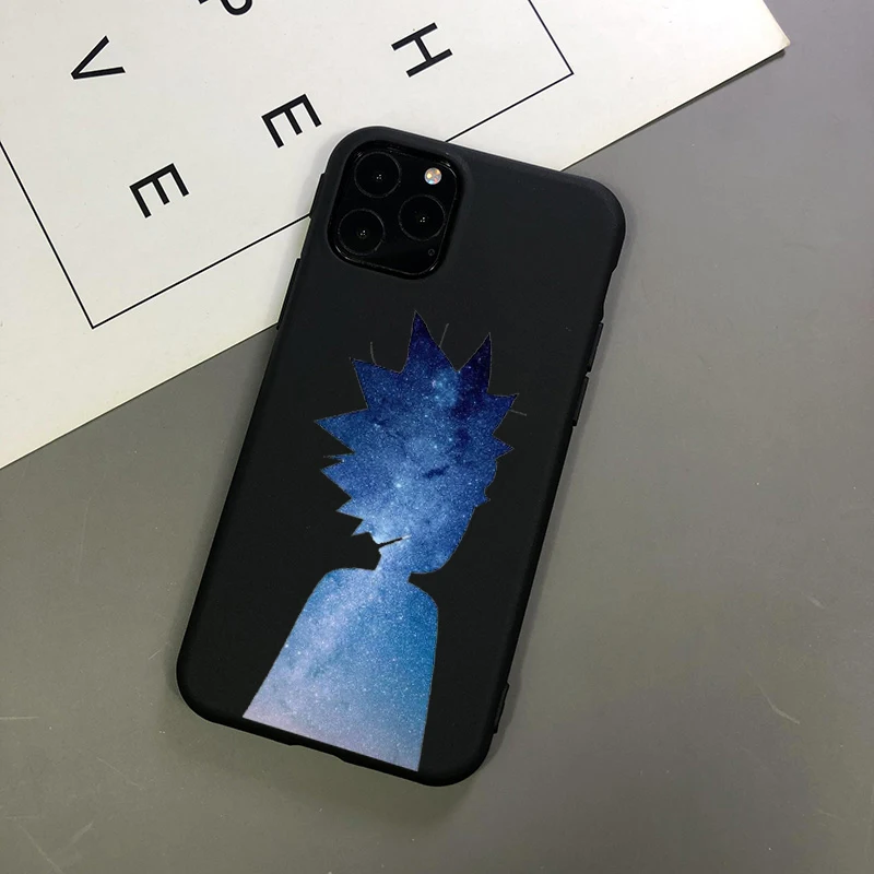 Рик и Морти черный ТПУ Мягкий силиконовый чехол для телефона для iPhone X XR XS Max 8 8Plus 7 7Plus 6s 6Plus 5 SE 11 11Pro 11ProMax чехол - Цвет: TPU