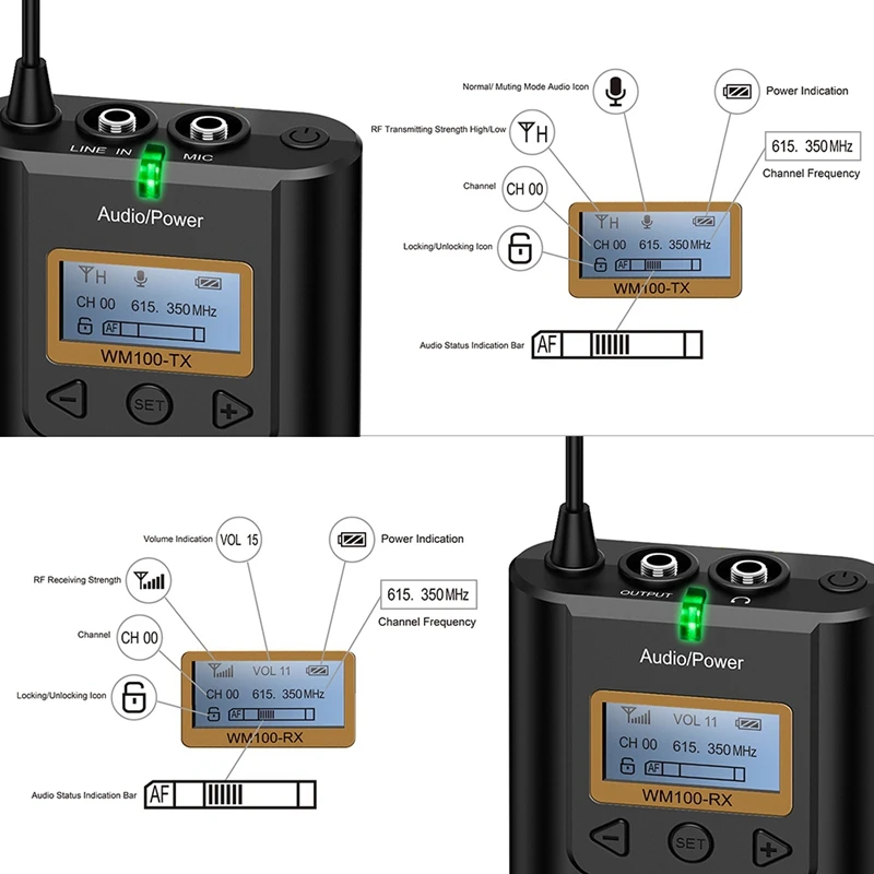 Comica Cvm-Wm100 микрофон 48 каналов Uhf Всенаправленный беспроводной петличный для Nikon sony Canon Panasonic камера Smartphon