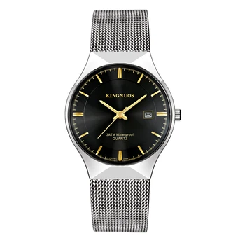 

Quartz Watch Mens Top Brand Luxury Fashion Ultra-thin Mesh Waterproof Date Clocks For Male Steel Wrist Watches Relogio Masculino