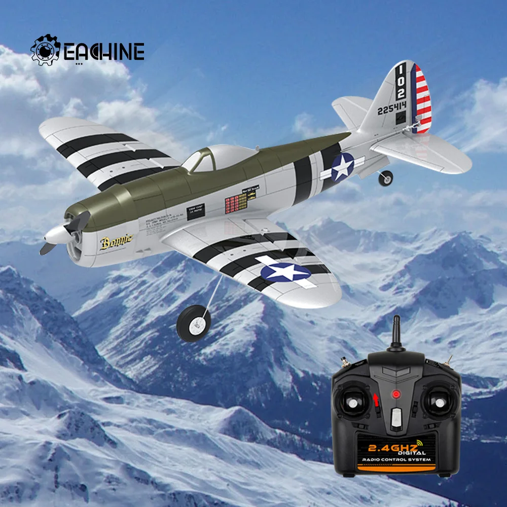 Eachine мини P-47 Razorback Bonnie Warbird EPP 500 мм размах крыльев RTF 2 4G 6-осевой гироскоп