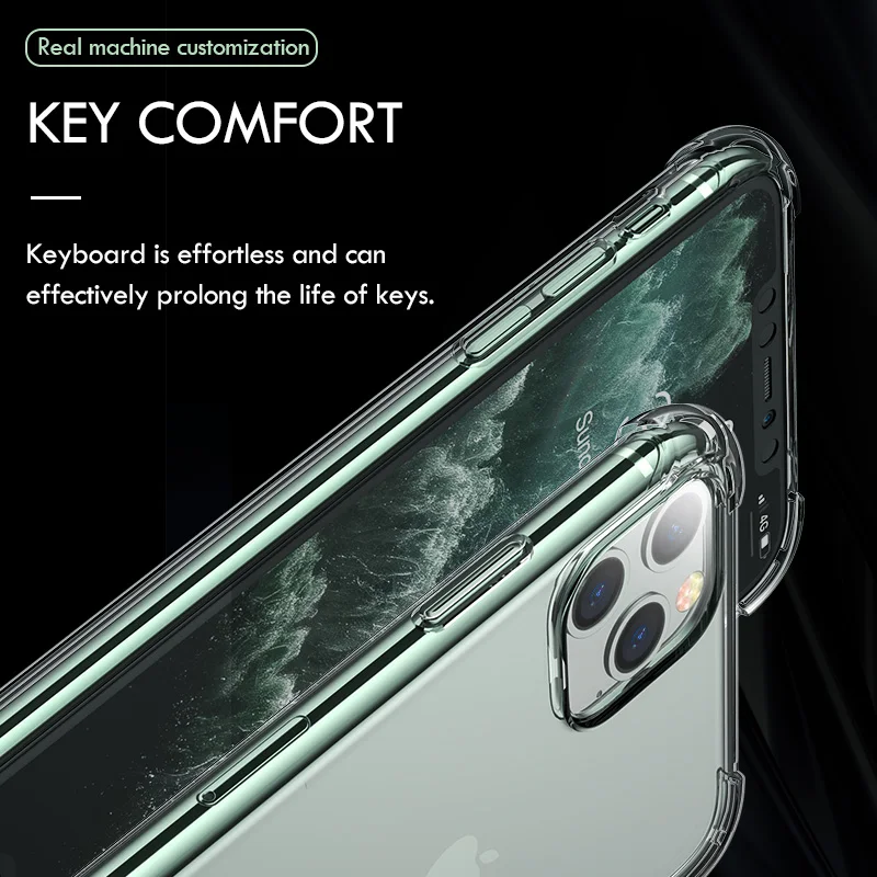 ZNP роскошный противоударный силиконовый чехол для iPhone 11 Pro Max мягкий прозрачный противоударный чехол s для iPhone X XR XS 11 Max чехол для телефона
