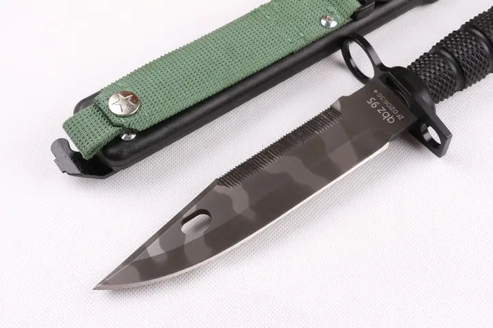 ToughKeng высококачественный военный Камуфляжный нож 7CR17MOV, нож из нержавеющей стали с фиксированным лезвием, оболочка из стекловолокна