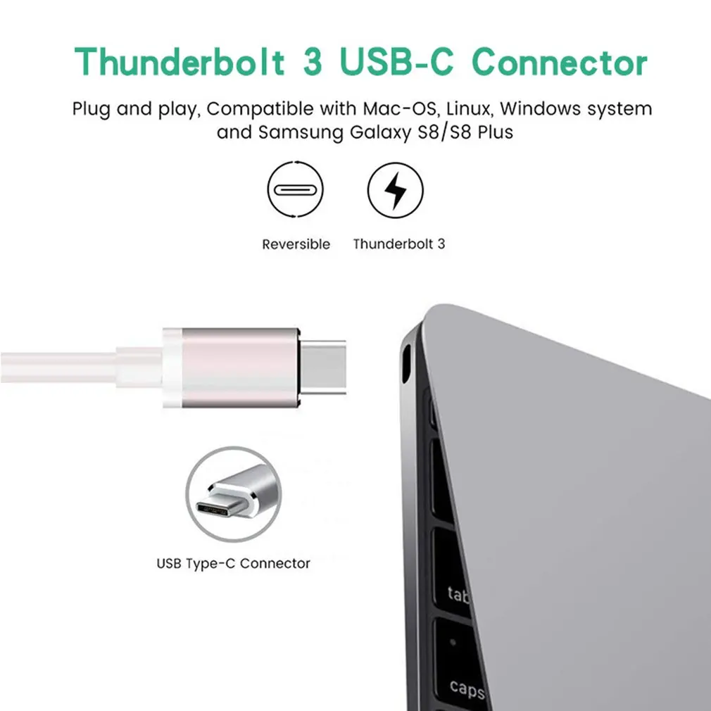 USB C концентратор USB C 3,1 к HDMI DP Displayport VGA DVI адаптер type C к HDMI VGA 1080p видео конвертер для Macbook