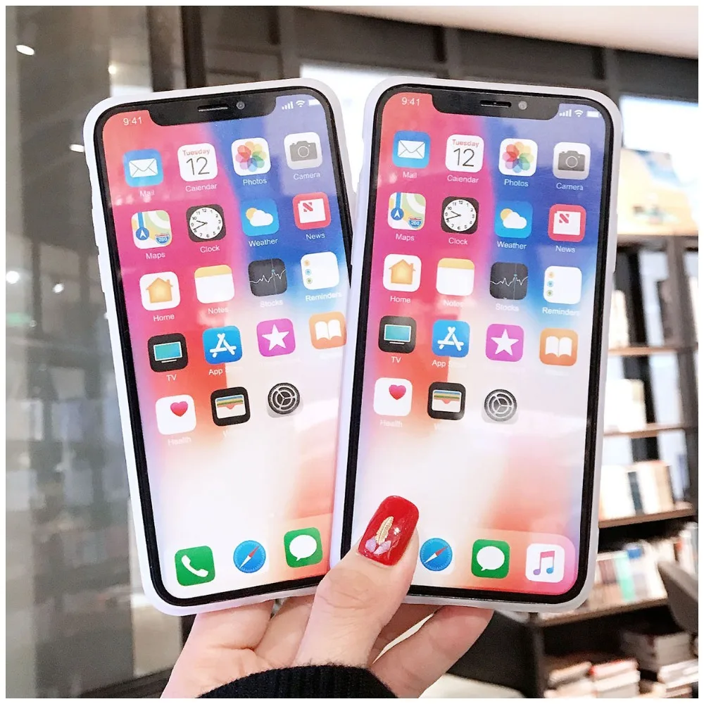 Симпатичный чехол для телефона Apple с узором «любовь» с бриллиантами, антидетонационный Мягкий силиконовый чехол для IPhone 6 6s 7 8 Plus X XS XR XSMAX