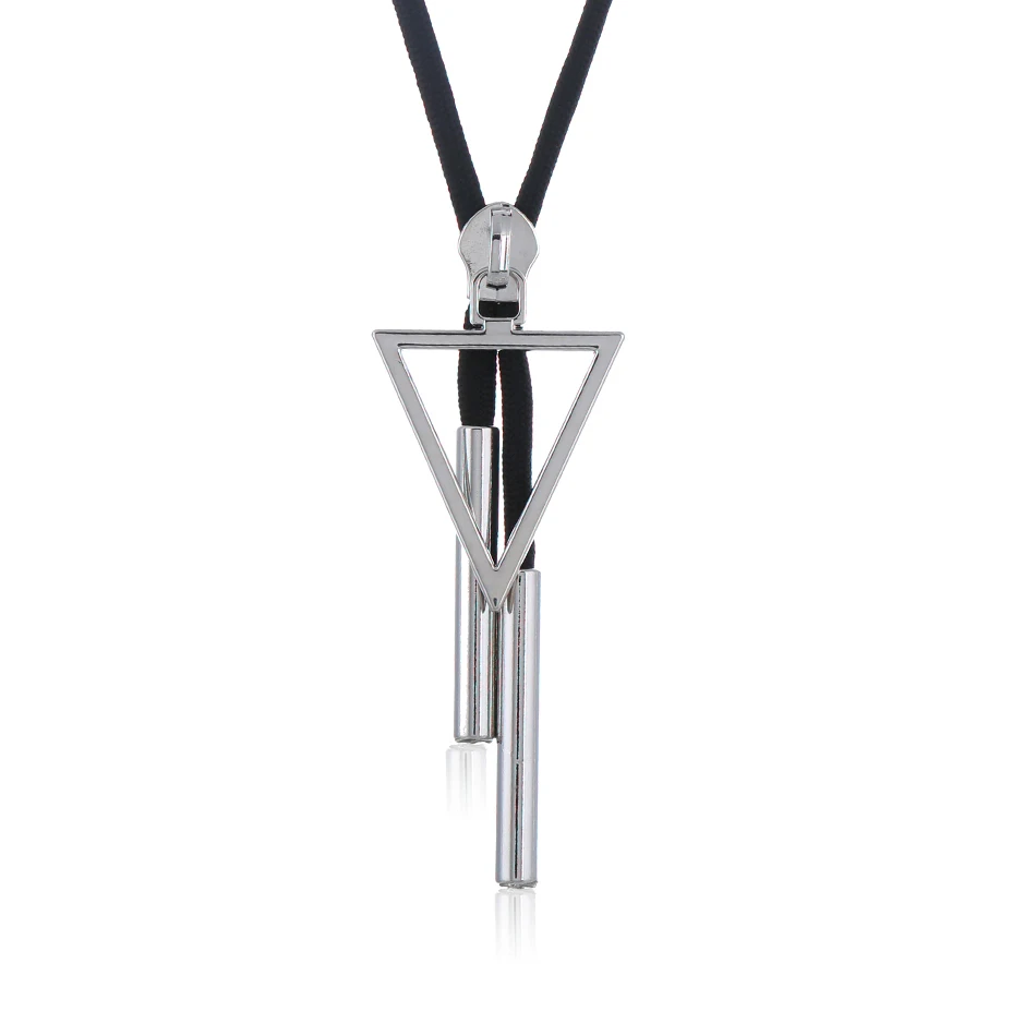 Подходящая Женская веревочная цепочка, эффектное ожерелье для свитера, s& Кулоны с треугольником и квадратным ожерельем для женщин, ювелирное изделие SP083 - Окраска металла: as picture