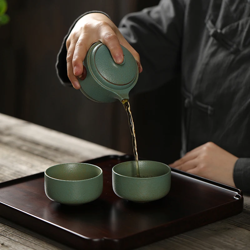 TANGPIN керамический чайник gaiwan, чайная чашка, фарфоровый чайный сервиз gaiwan, портативный чайный набор для путешествия, посуда для напитков