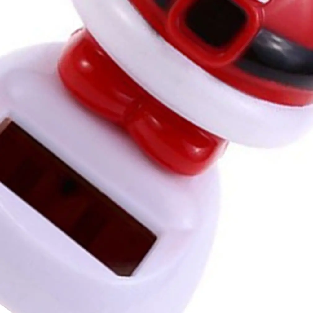 Santa Claus Elk Snowman Solar Shaking Head Action Figure Anime Penguin Angel Abs Toy Christmas Gift Car Interior Decoration