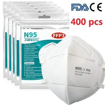 

10-400PCS Mouth Mascarilla Face Mouth Anti Dust Protect 5 Layers Filter Earloop Dustproof Mascarillas Mondkapjes