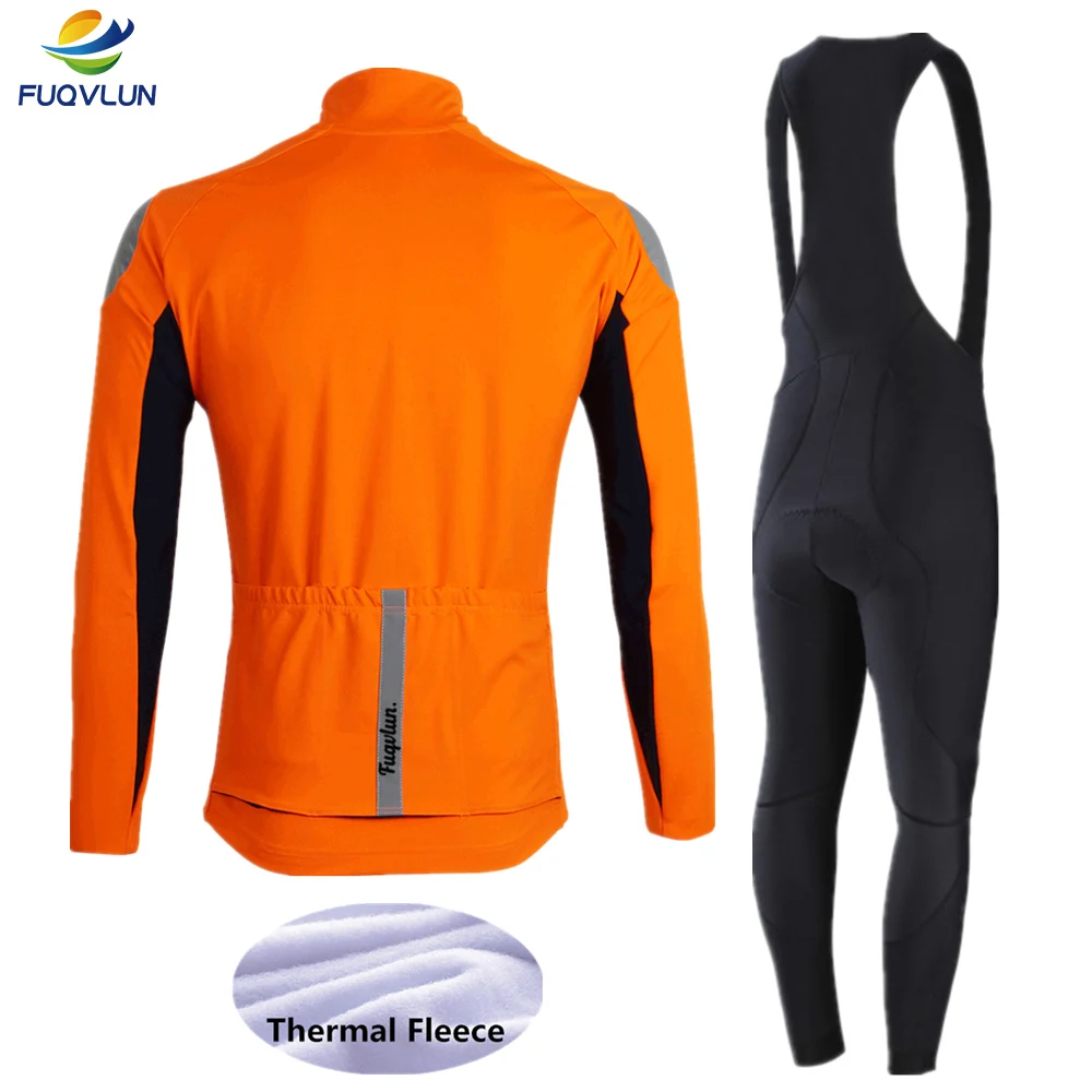 FUQVLUN, теплая велосипедная футболка, набор, Ropa Ciclismo Invierno, велосипедная одежда, Зимняя Теплая Флисовая велосипедная одежда, комплект для велоспорта
