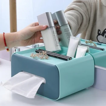 

Tissue Box Restaurant Coffee Table Simple Cute Remote Control Storage Box Multifunctional Creative Storage Rack Home Decor