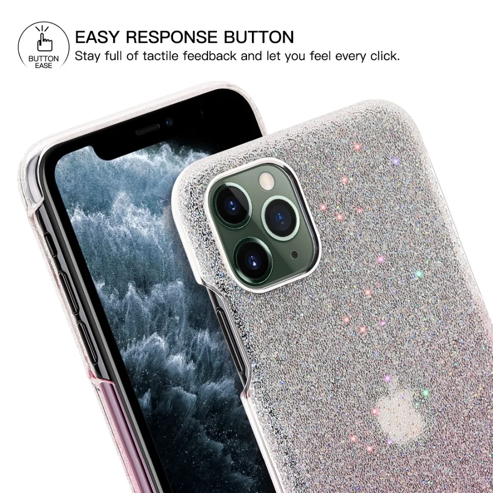 Роскошные Стразы с блестками чехол для телефона iPhone 11 11Pro порошок блестки Алмазная крышка fo iPhone 11 Pro Max