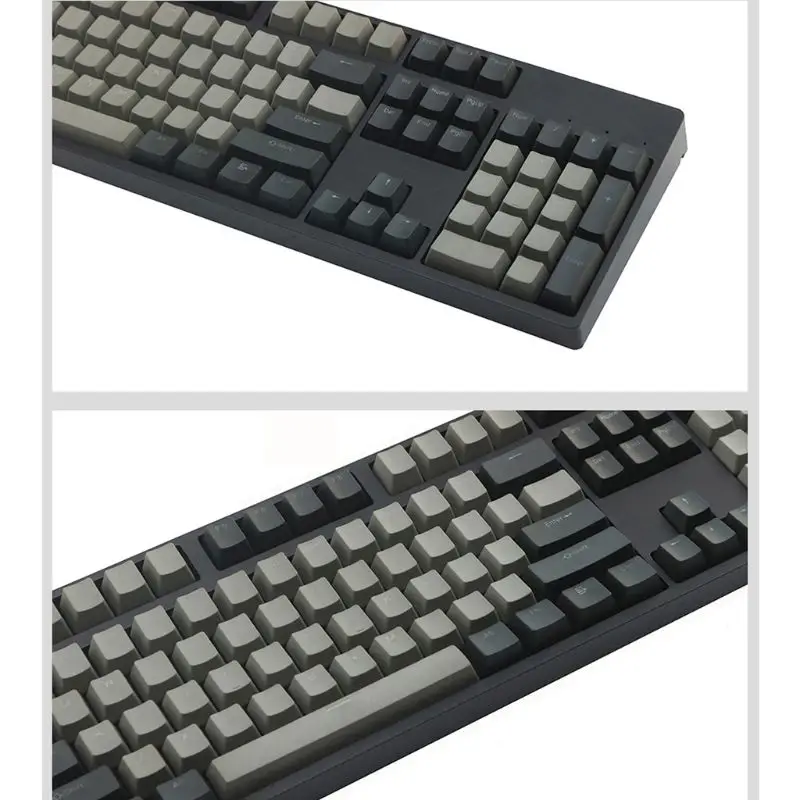 Черный серый смешанный Dolch толстый PBT RGB Shot с подсветкой 108 Keycap OEM профиль для Cherry MX переключатели клавиатура Keycap AXYF
