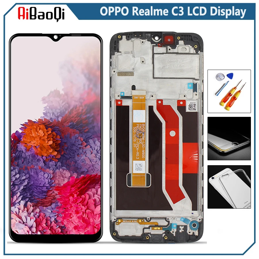 

Дисплейный модуль для OPPO Realme C3, 6,5 дюйма, с рамкой/без рамки