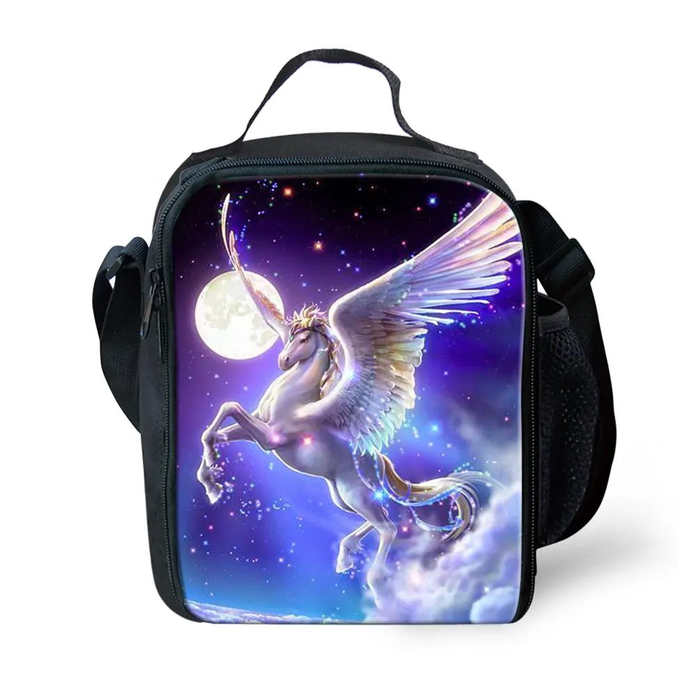 

Unicorn Portable Lunch Bag Washable Preschool Lunch Box Tote Cooler Bag Bento Pouch Lunch Container School Food Storage Bags