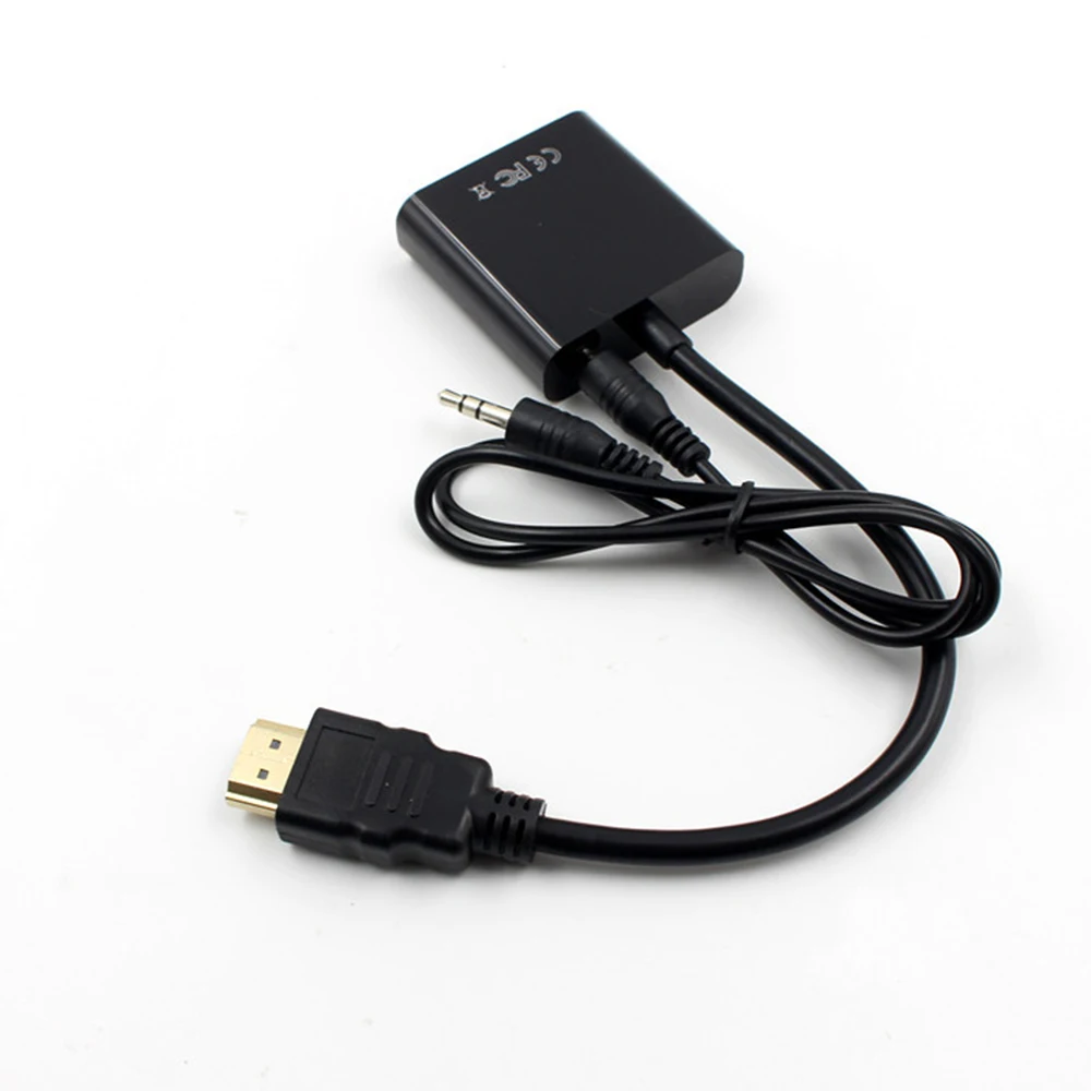  Hdmi Al Cavo Del Vga con Audio Interfaccia Del Computer Portatile Cavo Del Proiettore Convertitore 