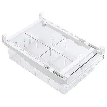 

1Pc Transparent PET Refrigerator Drawer Storage Box Retractable Box